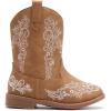 image:imageBMCiTYBM Toddler Girls Cowgirl Boots Little Kids Mid Calf Western Cowboy Pointed Toe Riding Shoes Tassels Glitter5camel