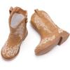 image:imageBMCiTYBM Toddler Girls Cowgirl Boots Little Kids Mid Calf Western Cowboy Pointed Toe Riding Shoes Tassels Glitter5camel