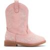 image:imageBMCiTYBM Toddler Girls Cowgirl Boots Little Kids Mid Calf Western Cowboy Pointed Toe Riding Shoes Tassels Glitter5pink