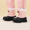 image:imageBMCiTYBM Toddler Snow Boots Boys Girls Little Kids Winter Shoes Cold Weather Outdoor Lightweight ToddlerLittle Kids5pinkBlack