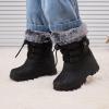 image:imageBMCiTYBM Toddler Snow Boots Boys Girls Little Kids Winter Shoes Cold Weather Outdoor Lightweight ToddlerLittle Kids61black
