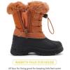 image:imageBMCiTYBM Toddler Snow Boots Boys Girls Little Kids Winter Shoes Cold Weather Outdoor Lightweight ToddlerLittle Kids61camel