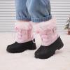 image:imageBMCiTYBM Toddler Snow Boots Boys Girls Little Kids Winter Shoes Cold Weather Outdoor Lightweight ToddlerLittle Kids61pink