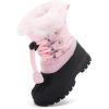 image:imageBMCiTYBM Toddler Snow Boots Boys Girls Little Kids Winter Shoes Cold Weather Outdoor Lightweight ToddlerLittle Kids62pink
