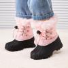 image:imageBMCiTYBM Toddler Snow Boots Boys Girls Little Kids Winter Shoes Cold Weather Outdoor Lightweight ToddlerLittle Kids62pink