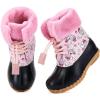 image:imageBMCiTYBM Toddler Snow Boots Boys Girls Little Kids Winter Shoes Cold Weather Outdoor Lightweight ToddlerLittle KidsMulti Light Pink