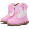 image:imageBMCiTYBM Baby Cowboy Cowgirl Boots Infant Western Boots Toddler Boys Girls Round Toe Riding Mid Calf Boots All Seasons for 6 9 12 18 24 MonthsA2pink