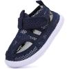 image:imageBMCiTYBM Toddler Boys Girls Sandals Open Toe Arch Support Slides Adjustable Straps Cork Footbed Slippers for Indoor OutdoorMeshnavy