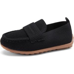 image:imageBMCiTYBM Toddler Boys Girls Loafers Comfortable Dressy Casual Knit Flats Lightweight Breathable Slip On Walking ShoesBlack