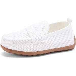 image:imageBMCiTYBM Toddler Boys Girls Loafers Comfortable Dressy Casual Knit Flats Lightweight Breathable Slip On Walking ShoesWhite