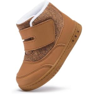 image:imageBMCiTYBM Toddler Snow Boots Boys Girls Little Kids Winter Shoes Cold Weather Outdoor Lightweight ToddlerLittle Kids4abrown