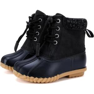image:imageBMCiTYBM Toddler Snow Boots Boys Girls Little Kids Winter Shoes Cold Weather Outdoor Lightweight ToddlerLittle KidsMulti Black