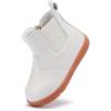 image:imageBMCiTYBM Baby Boys Girls Boots Infant Shoes First Walking Booties for All Seasons for 6 9 12 15 18 24 Months2white