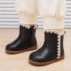image:imageBMCiTYBM Baby Boys Girls Boots Infant Shoes First Walking Booties for All Seasons for 6 9 12 15 18 24 Months8black