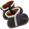 image:imageBMCiTYBM Baby Boys Girls Boots Infant Shoes First Walking Booties for All Seasons for 6 9 12 15 18 24 Months8black
