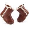 image:imageBMCiTYBM Baby Boys Girls Boots Infant Shoes First Walking Booties for All Seasons for 6 9 12 15 18 24 Months8brown