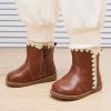 image:imageBMCiTYBM Baby Boys Girls Boots Infant Shoes First Walking Booties for All Seasons for 6 9 12 15 18 24 Months8brown