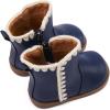 image:imageBMCiTYBM Baby Boys Girls Boots Infant Shoes First Walking Booties for All Seasons for 6 9 12 15 18 24 Months8navy