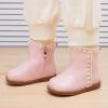 image:imageBMCiTYBM Baby Boys Girls Boots Infant Shoes First Walking Booties for All Seasons for 6 9 12 15 18 24 Months8pink