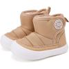 image:imageBMCiTYBM Baby Snow Boots Winter Shoes Infant Boys Girls Booties Non Slip Cold Weather 624 Months12brown