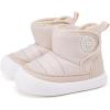 image:imageBMCiTYBM Baby Snow Boots Winter Shoes Infant Boys Girls Booties Non Slip Cold Weather 624 Months12khaki