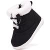 image:imageBMCiTYBM Baby Snow Boots Winter Shoes Infant Boys Girls Booties Non Slip Cold Weather 624 Months7black