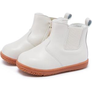 image:imageBMCiTYBM Baby Boys Girls Boots Infant Shoes First Walking Booties for All Seasons for 6 9 12 15 18 24 Months2white