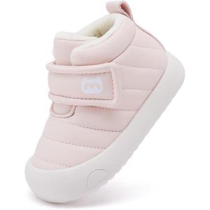 image:imageBMCiTYBM Baby Snow Boots Winter Shoes Infant Boys Girls Booties Non Slip Cold Weather 624 Months11pink