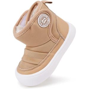image:imageBMCiTYBM Baby Snow Boots Winter Shoes Infant Boys Girls Booties Non Slip Cold Weather 624 Months12brown