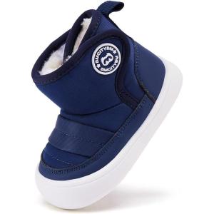 image:imageBMCiTYBM Baby Snow Boots Winter Shoes Infant Boys Girls Booties Non Slip Cold Weather 624 Months12navy