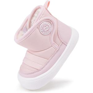 image:imageBMCiTYBM Baby Snow Boots Winter Shoes Infant Boys Girls Booties Non Slip Cold Weather 624 Months12pink