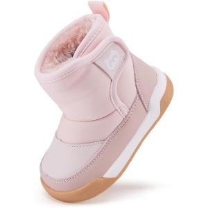 image:imageBMCiTYBM Baby Snow Boots Winter Shoes Infant Boys Girls Booties Non Slip Cold Weather 624 Months14pink