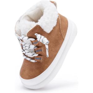 image:imageBMCiTYBM Baby Snow Boots Winter Shoes Infant Boys Girls Booties Non Slip Cold Weather 624 Months1brown