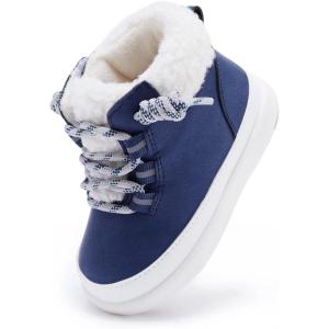 image:imageBMCiTYBM Baby Snow Boots Winter Shoes Infant Boys Girls Booties Non Slip Cold Weather 624 Months1navy