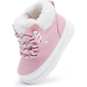 image:imageBMCiTYBM Baby Snow Boots Winter Shoes Infant Boys Girls Booties Non Slip Cold Weather 624 Months1pink