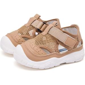 image:imageBMCiTYBM Baby Boy Girl Closed Toe Summer Toddler Sandals Lightweight Shoes Infant NonSlip First Walking Sneakers 6 9 12 18 24 Months 23 Years13camel