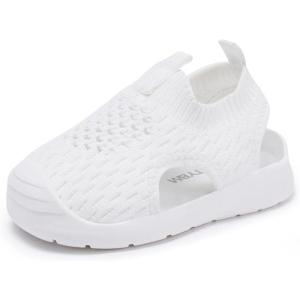 image:imageBMCiTYBM Baby Boy Girl Closed Toe Summer Toddler Sandals Lightweight Shoes Infant NonSlip First Walking Sneakers 6 9 12 18 24 Months 23 Years1white