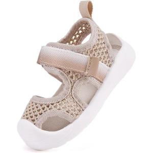 image:imageBMCiTYBM Baby Boy Girl Closed Toe Summer Toddler Sandals Lightweight Shoes Infant NonSlip First Walking Sneakers 6 9 12 18 24 Months 23 Years9camel