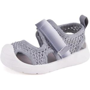 image:imageBMCiTYBM Baby Boy Girl Closed Toe Summer Toddler Sandals Lightweight Shoes Infant NonSlip First Walking Sneakers 6 9 12 18 24 Months 23 Years9grey