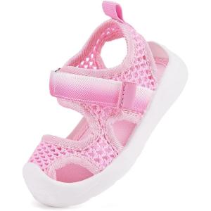 image:imageBMCiTYBM Baby Boy Girl Closed Toe Summer Toddler Sandals Lightweight Shoes Infant NonSlip First Walking Sneakers 6 9 12 18 24 Months 23 Years9pink