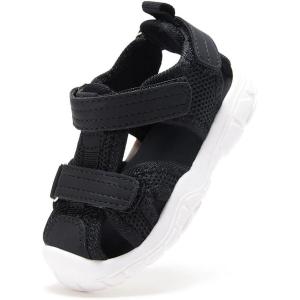 image:imageBMCiTYBM Baby Boy Girl Closed Toe Summer Toddler Sandals Lightweight Shoes Infant NonSlip First Walking Sneakers 6 9 12 18 24 Months 23 YearsAblack