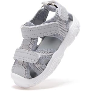 image:imageBMCiTYBM Baby Boy Girl Closed Toe Summer Toddler Sandals Lightweight Shoes Infant NonSlip First Walking Sneakers 6 9 12 18 24 Months 23 YearsAgrey