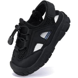 image:imageBMCiTYBM Baby Boy Girl Closed Toe Summer Toddler Sandals Lightweight Shoes Infant NonSlip First Walking Sneakers 6 9 12 18 24 Months 23 YearsBblack