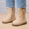 image:imageBMCiTYBM Baby Cowboy Cowgirl Boots Infant Western Boots Toddler Boys Girls Round Toe Riding Mid Calf Boots All Seasons for 6 9 12 18 24 MonthsA3beige