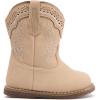 image:imageBMCiTYBM Baby Cowboy Cowgirl Boots Infant Western Boots Toddler Boys Girls Round Toe Riding Mid Calf Boots All Seasons for 6 9 12 18 24 MonthsA3beige