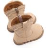 image:imageBMCiTYBM Baby Cowboy Cowgirl Boots Infant Western Boots Toddler Boys Girls Round Toe Riding Mid Calf Boots All Seasons for 6 9 12 18 24 MonthsA3beige