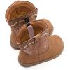 image:imageBMCiTYBM Baby Cowboy Cowgirl Boots Infant Western Boots Toddler Boys Girls Round Toe Riding Mid Calf Boots All Seasons for 6 9 12 18 24 MonthsA3brown