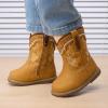 image:imageBMCiTYBM Baby Cowboy Cowgirl Boots Infant Western Boots Toddler Boys Girls Round Toe Riding Mid Calf Boots All Seasons for 6 9 12 18 24 MonthsA3camel