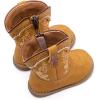 image:imageBMCiTYBM Baby Cowboy Cowgirl Boots Infant Western Boots Toddler Boys Girls Round Toe Riding Mid Calf Boots All Seasons for 6 9 12 18 24 MonthsA3camel