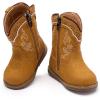 image:imageBMCiTYBM Baby Cowboy Cowgirl Boots Infant Western Boots Toddler Boys Girls Round Toe Riding Mid Calf Boots All Seasons for 6 9 12 18 24 MonthsA3camel
